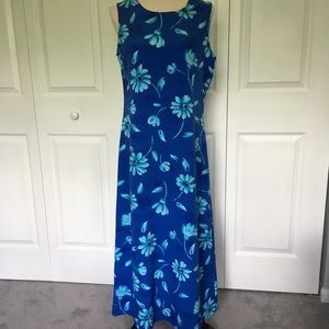 Mumu-like Hawaiian Dress Size 8 Bright Blue
